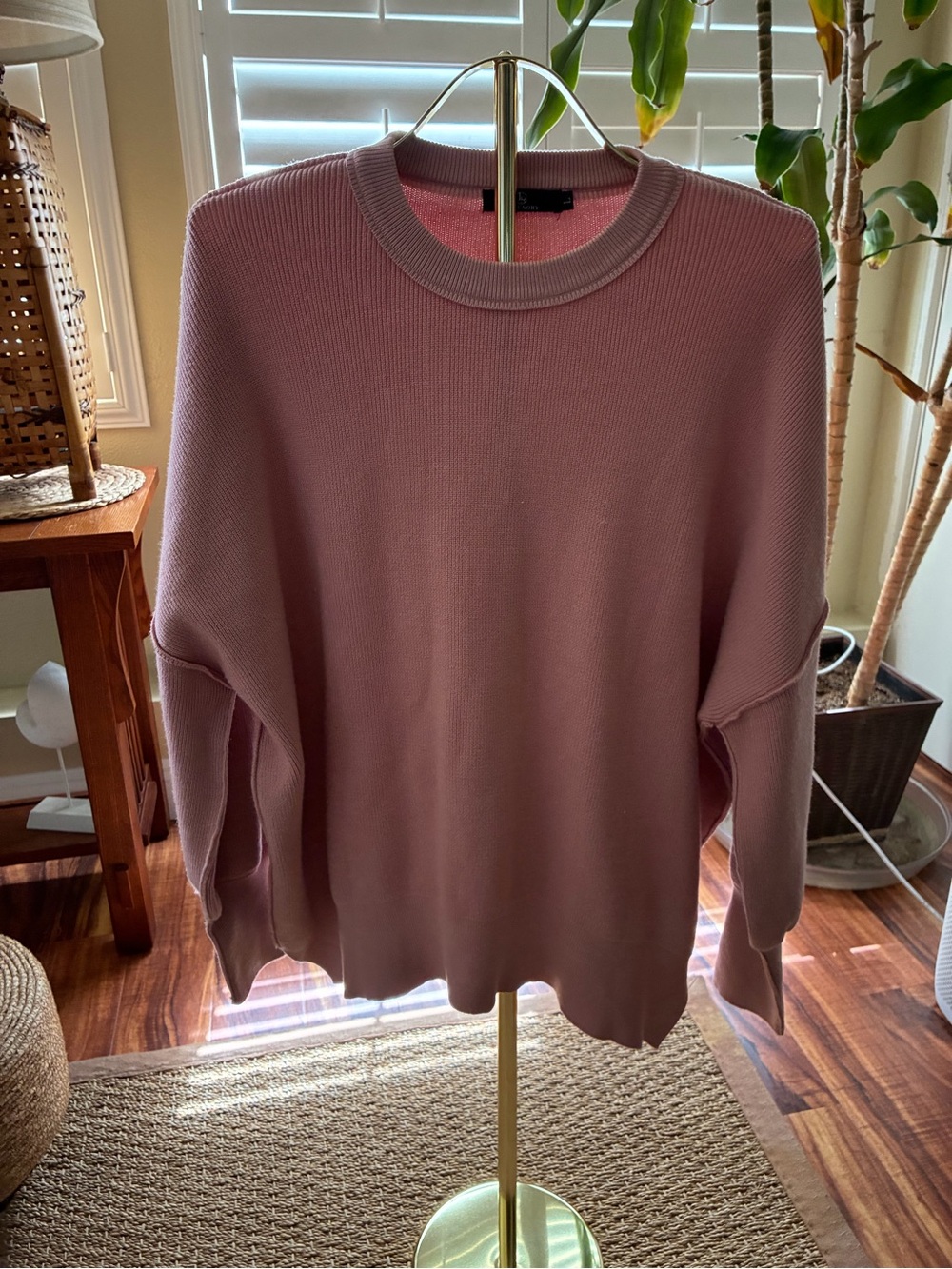 Lillusory Pink Crewneck Sweater - Soft Knit Pullover
